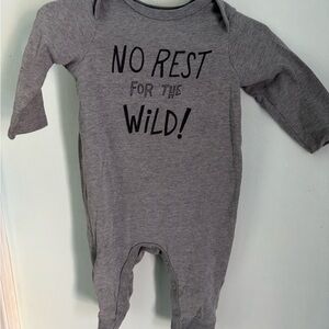 Cat & Jack Gray Kids One Piece Footie